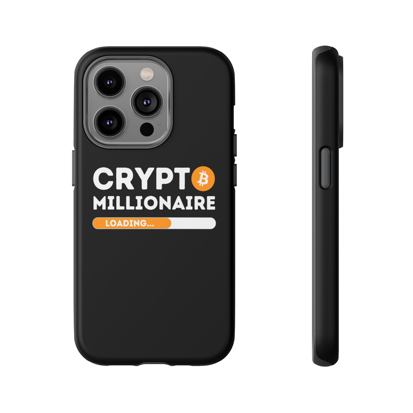Crypto Millionaire Black iPhone Case