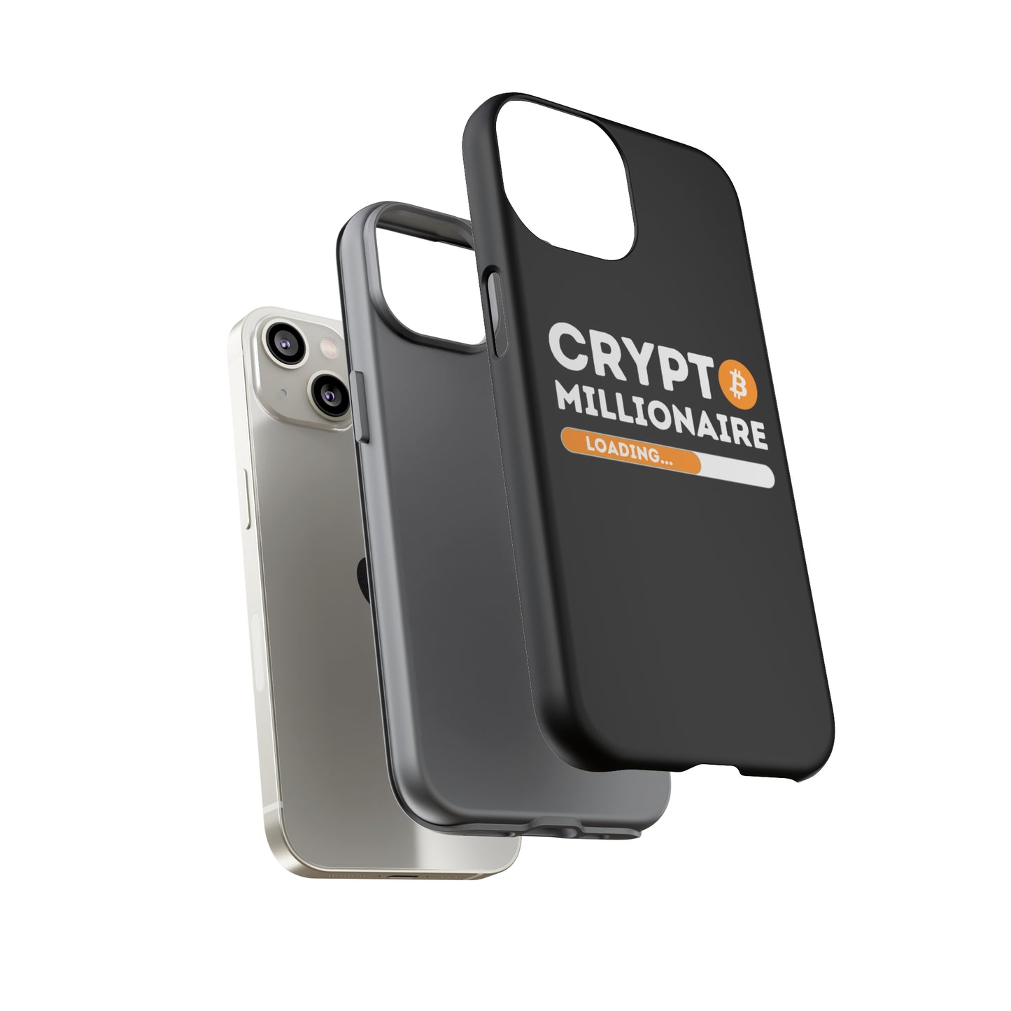 Crypto Millionaire Black iPhone Case