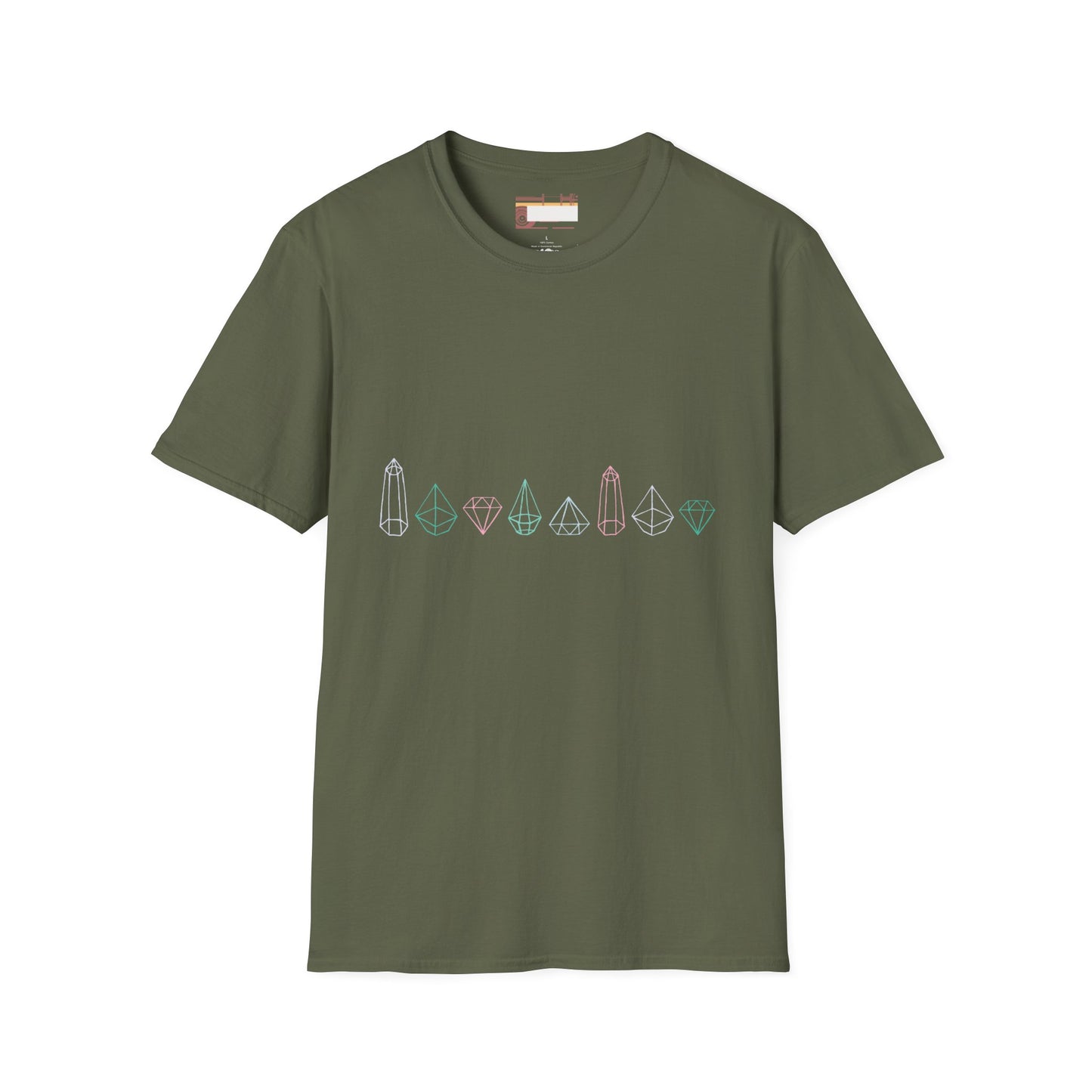 Graphic Designed Comfort Minimalist Precious Stones T-shirt