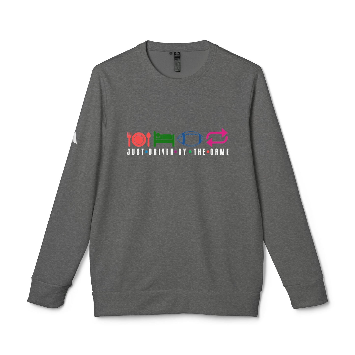 DTG adidas® Unisex Fleece Crewneck Just My Love For The Game Baseball Sweatshirt