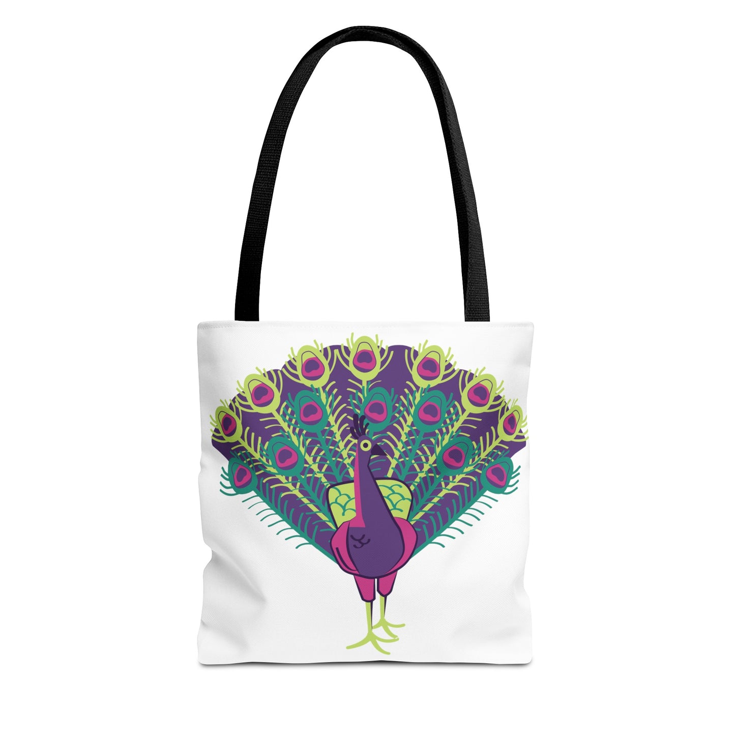Summer Graphic Peacock Tote Bag