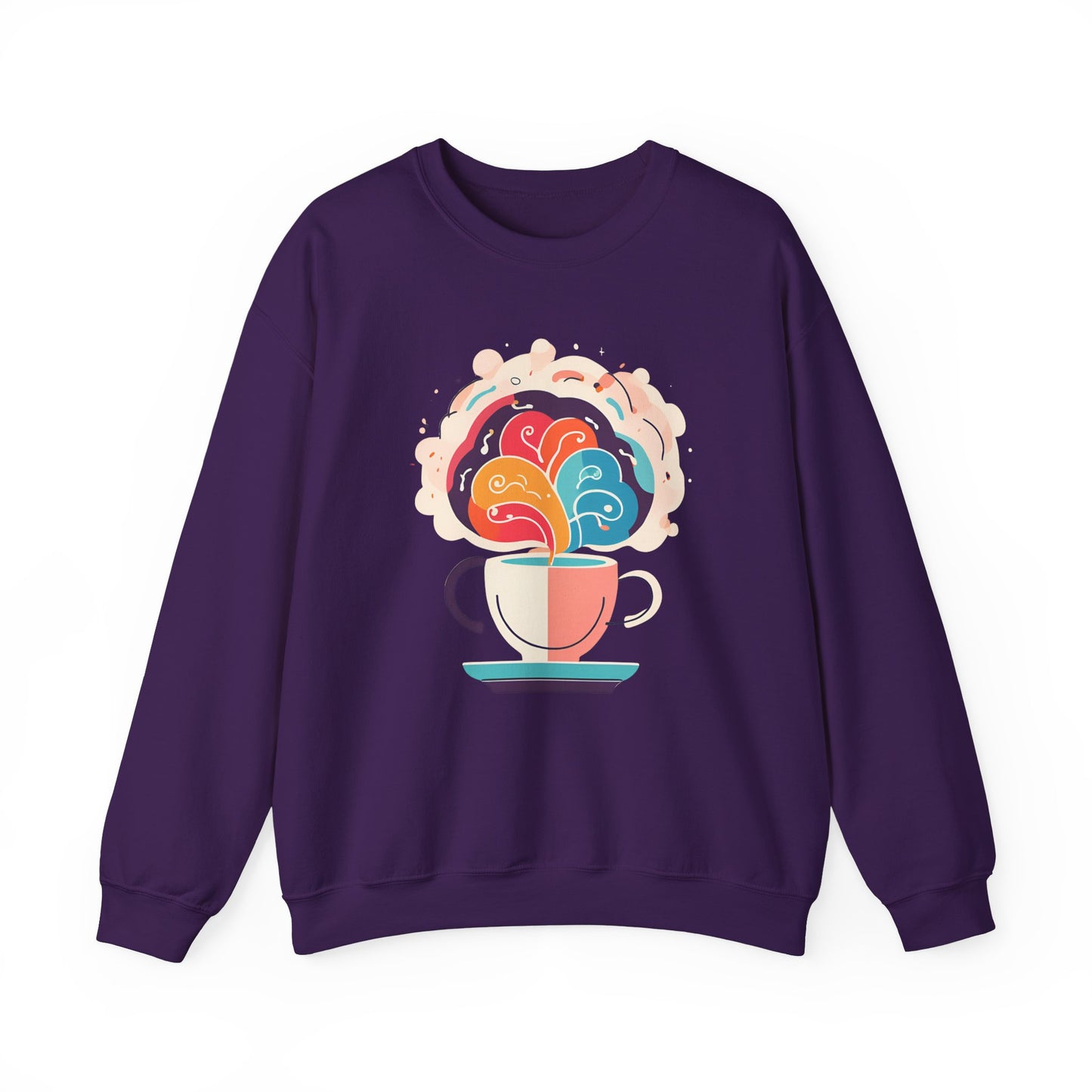 Graphic Designed Minimalist Unisex Coffee Genuis Crewneck Sweatshirt