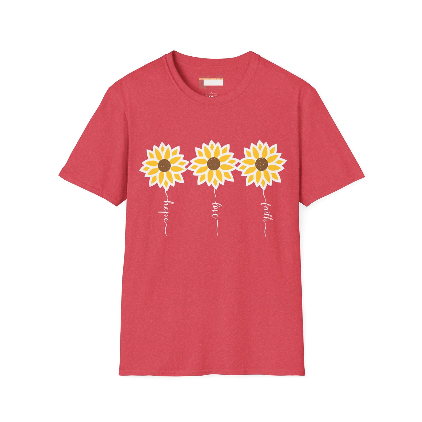 Graphic Christian Bible Gospel Unisex Comfort T-shirt, Wild Flower Christian Faith Quote Graphic Design Tees