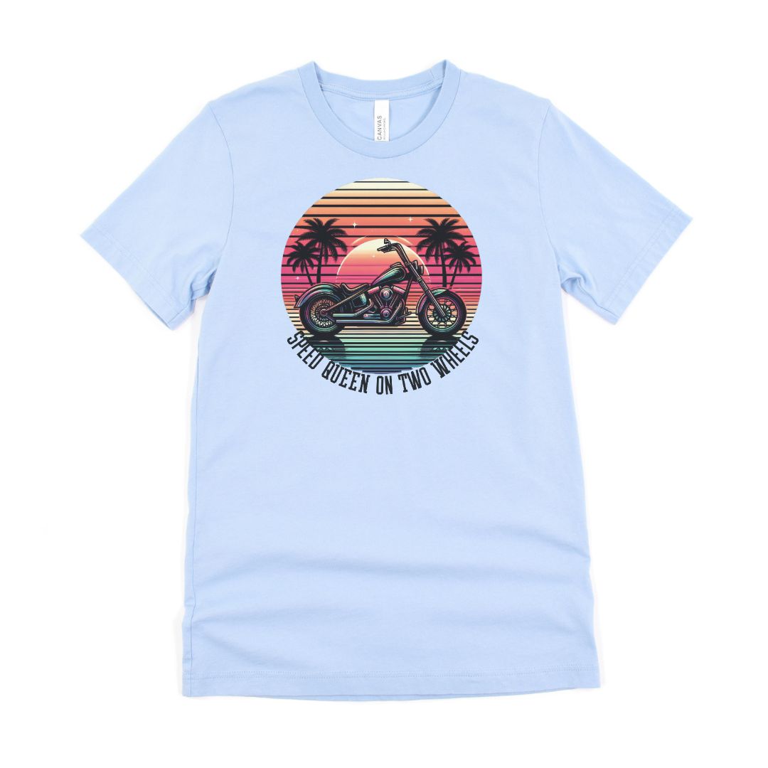 Speed Queen On Two Wheels Ultimate Comfort Styled Graphic T-shirt