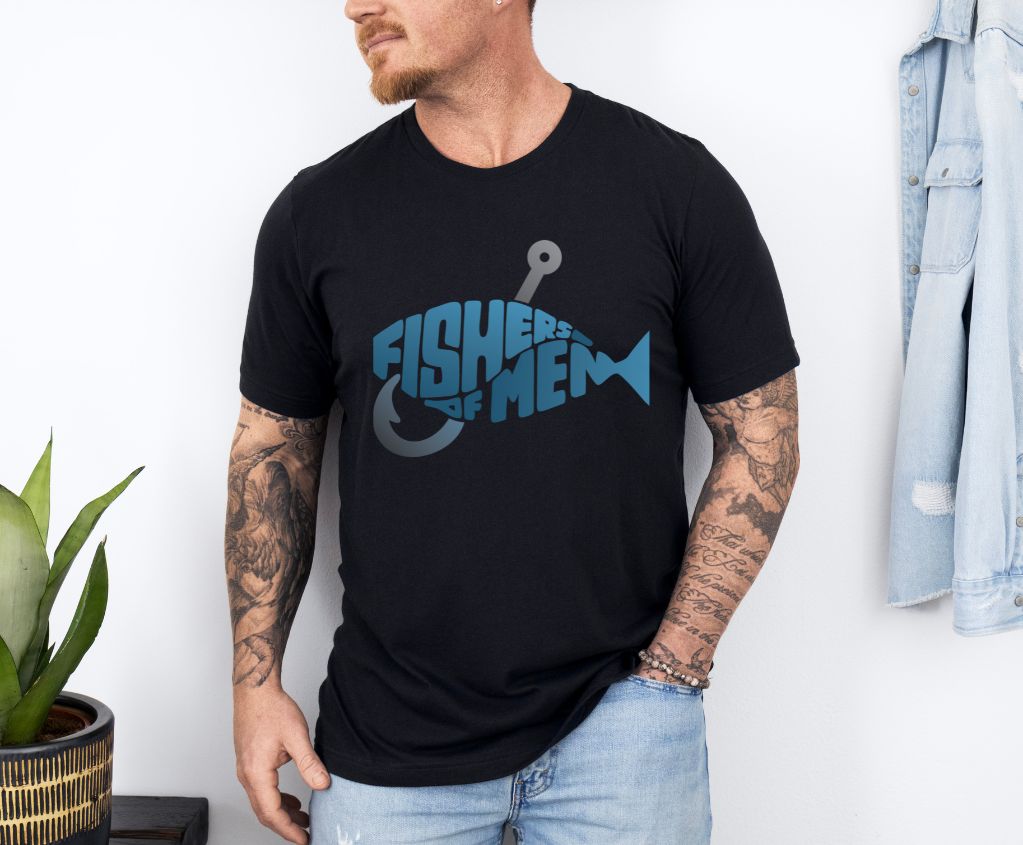 Christian Gospel Unisex Bible Verse Fishers Of Men Graphic Shirt