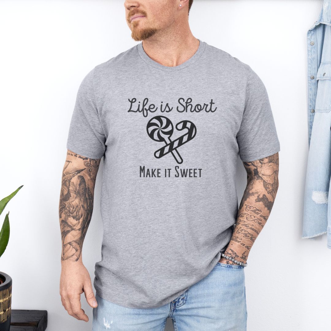 Live is Short Classic Summer Ultimate Comfort Motivational Styled Unisex T-shirt