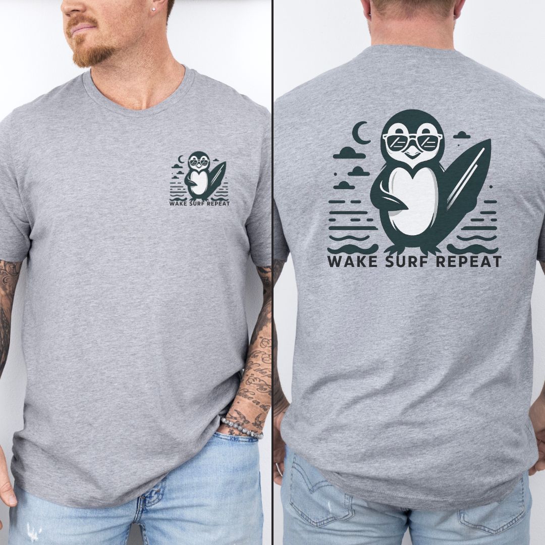 Surfing Teams Ultimate Comfort Styled Graphic T-shirt