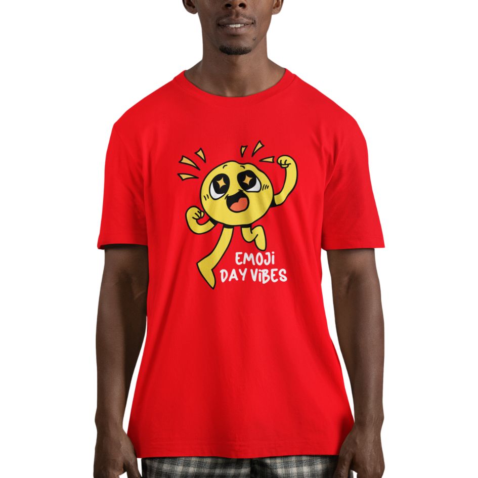 Graphic Emojis Designed Comfort Styled Minimalist T-shirts