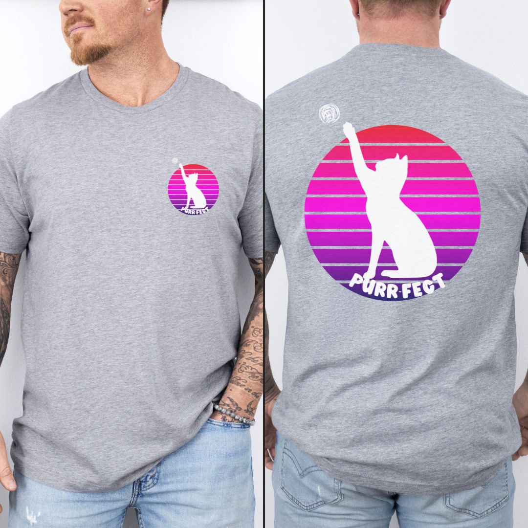 Graphic Perfect Ultimate Comfort Unisex Cat Dad and mom T-shirt