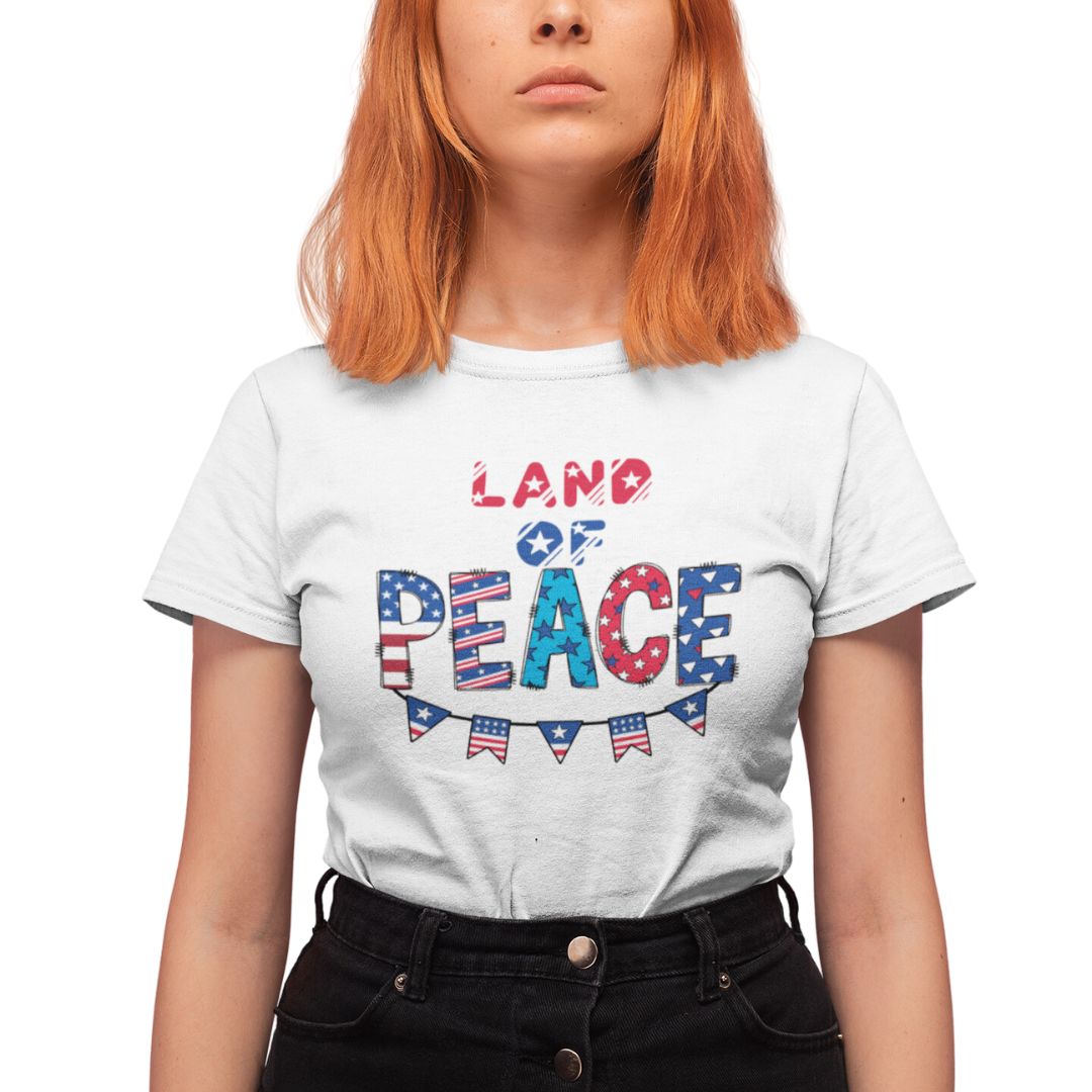 Land of Peace July 4th Independence Day Ultimate Comfort Unisex T-shirt