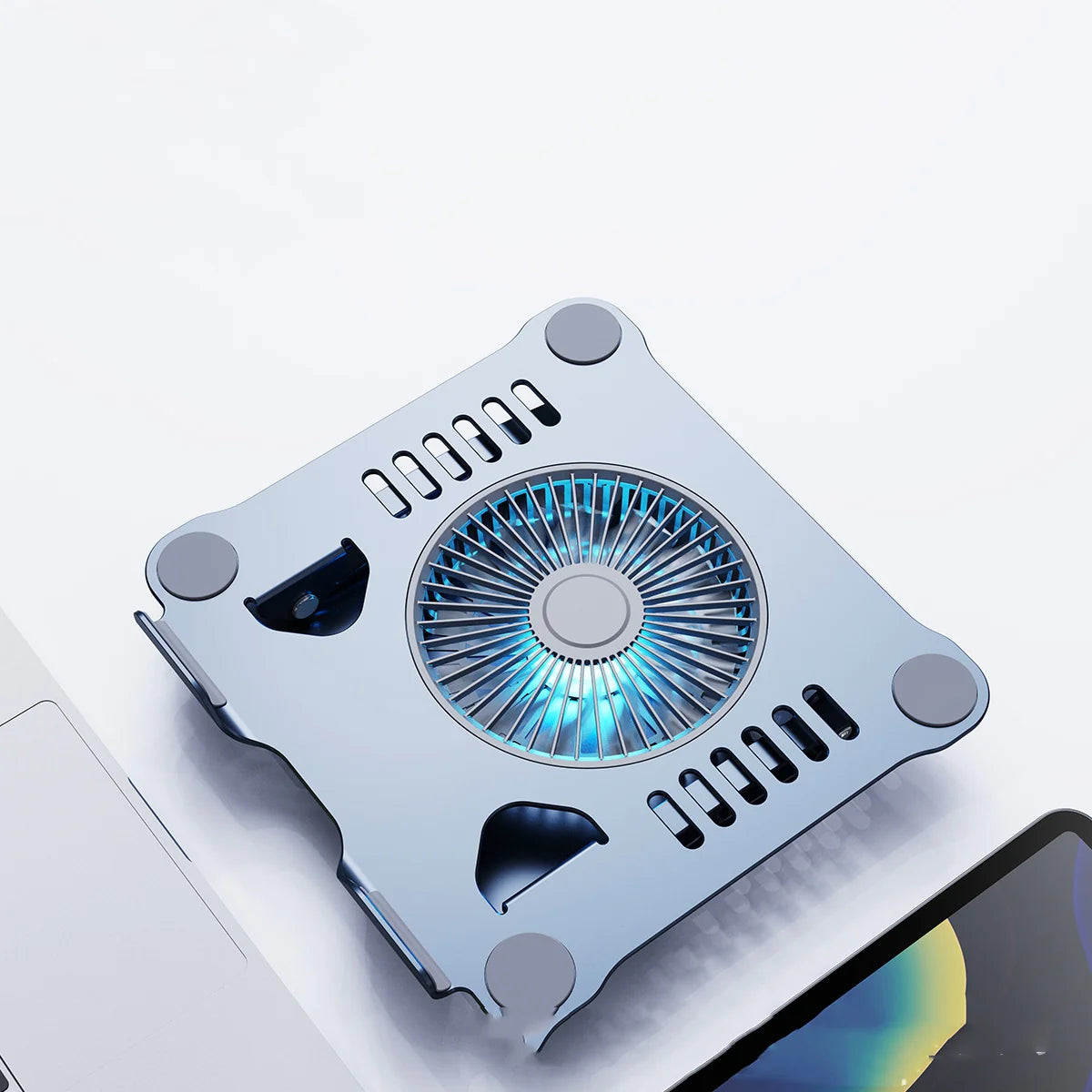 Laptop Stand with Fan, Adjustable Cooling Tablet Stand for Notebooks