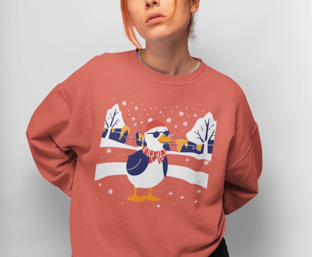 Graphic Designed Holiday Christmas Unisex Crewneck Sweatshirt