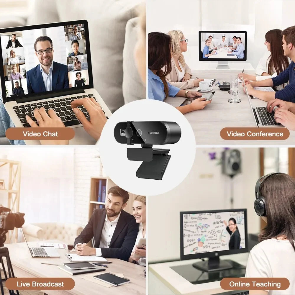 4K USB Webcam with Microphone