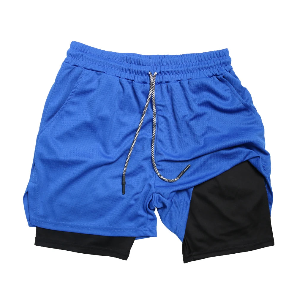 Multi-Pocket Fitness Shorts