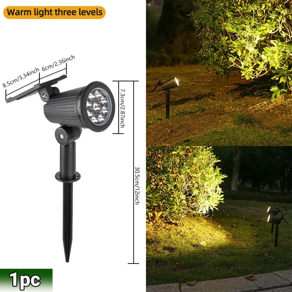 9 LED RGB Solar Spot Lights