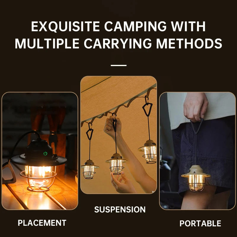Rechargeable Waterproof Tent Light