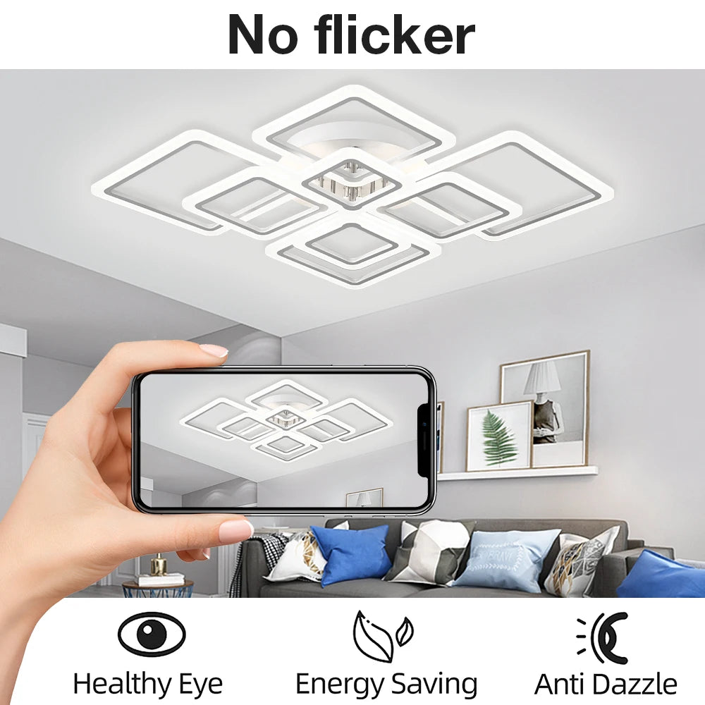 Modern Nordic Square LED Pendant Light