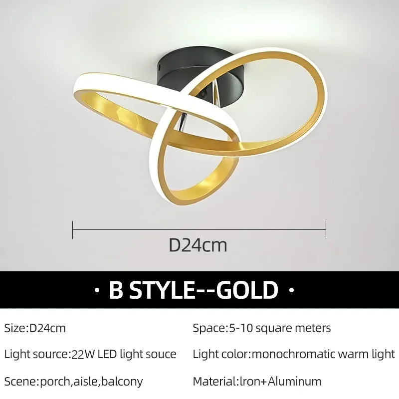 Modern Trefoil LED Ceiling Light