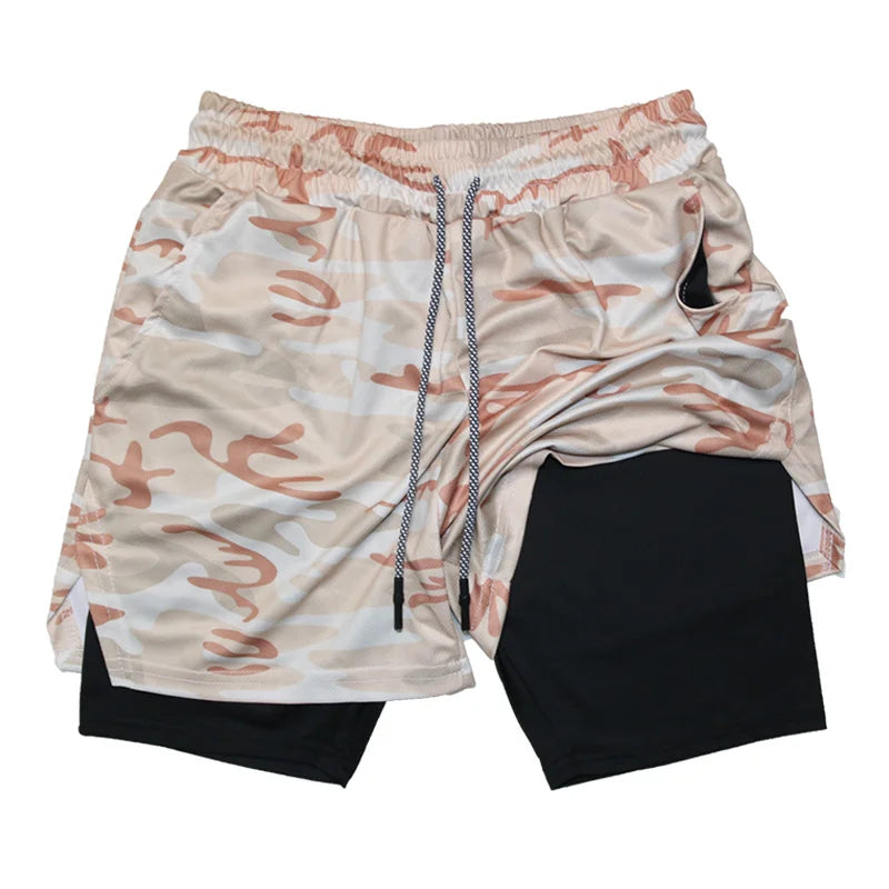 Multi-Pocket Fitness Shorts
