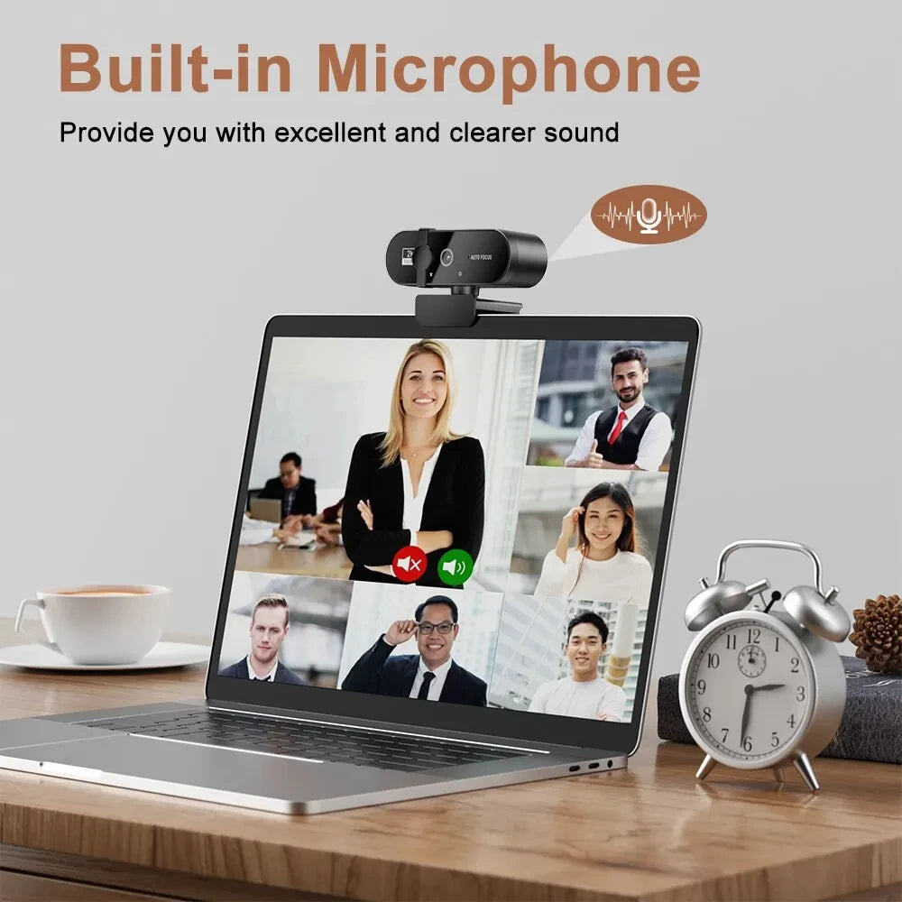4K USB Webcam with Microphone