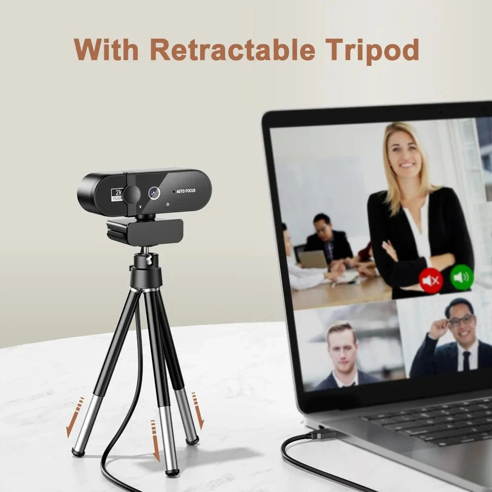 4K USB Webcam with Microphone