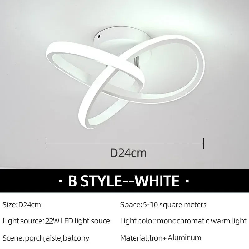 Modern Trefoil LED Ceiling Light