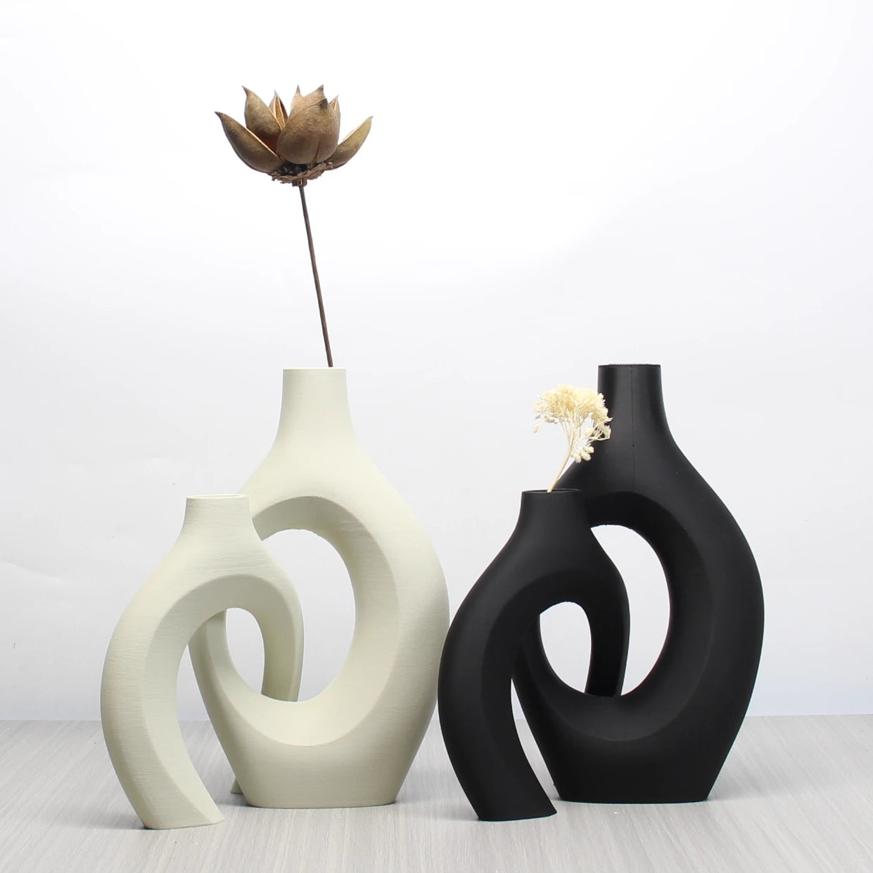 Bohemian Art Vase Set – Decorative