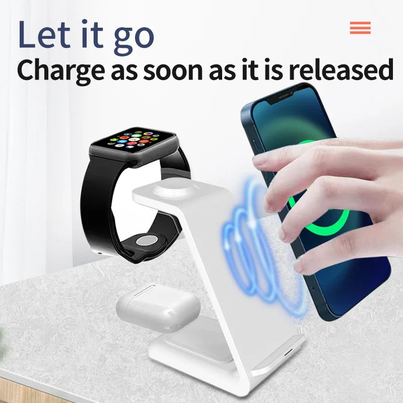 100W 3-in-1 Wireless Charger Stand