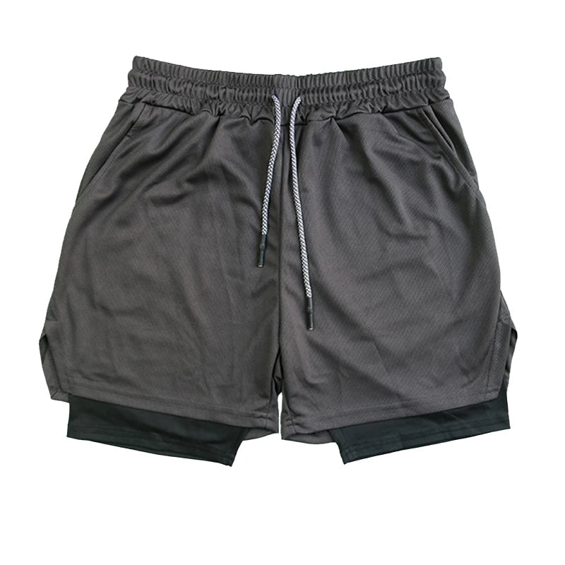 Multi-Pocket Fitness Shorts