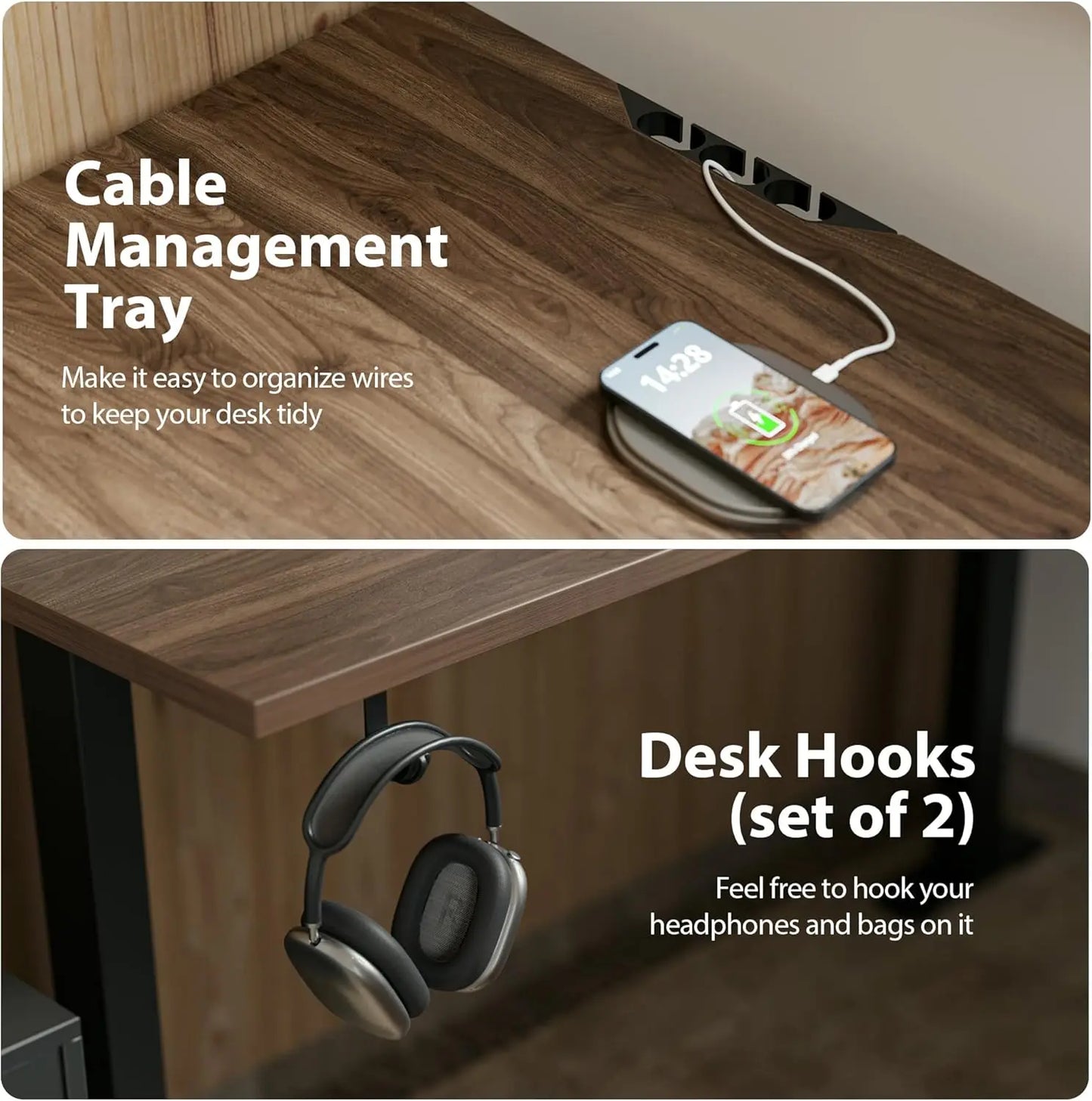 Electric L-Shaped Standing Desk