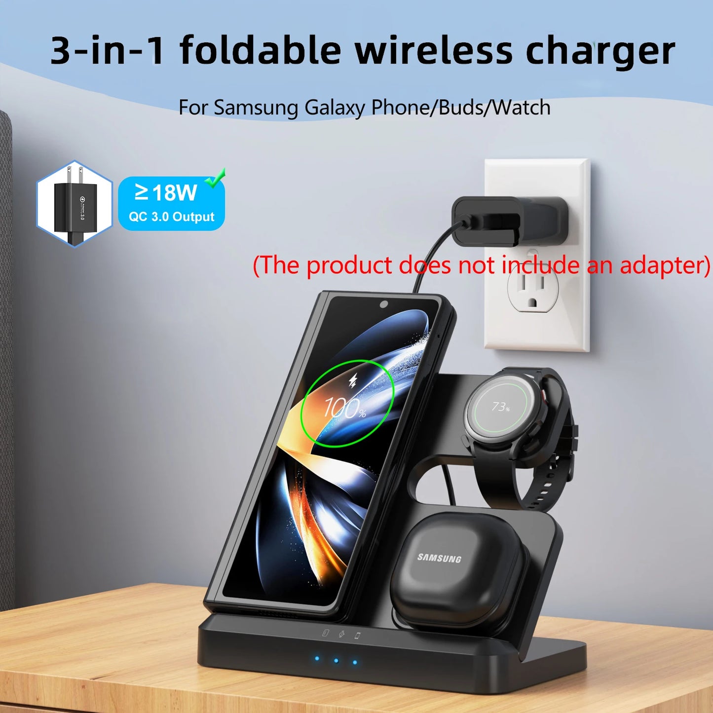 3-in-1 Wireless Fast Charging Stand