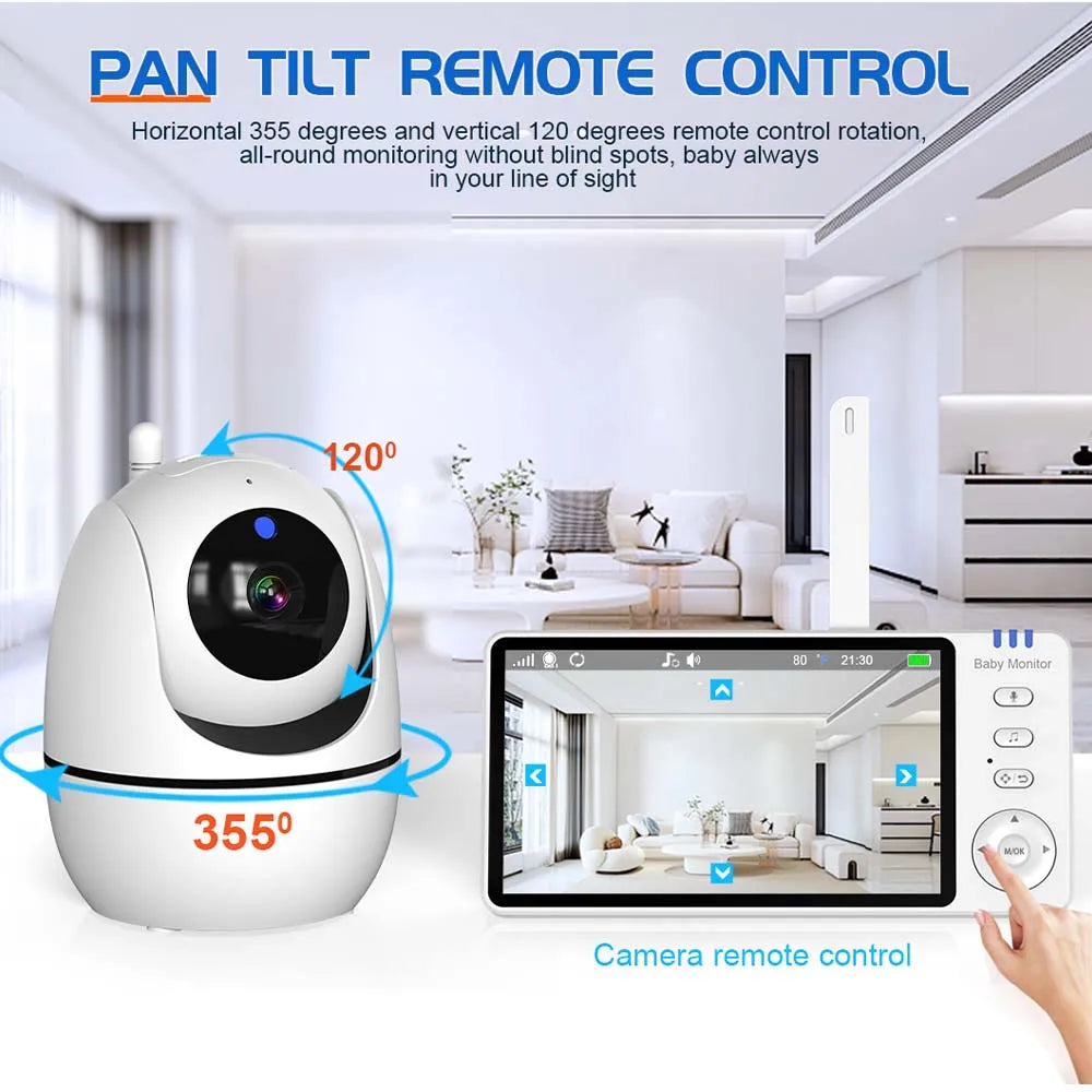 5-Inch HD Baby Monitor with Camera