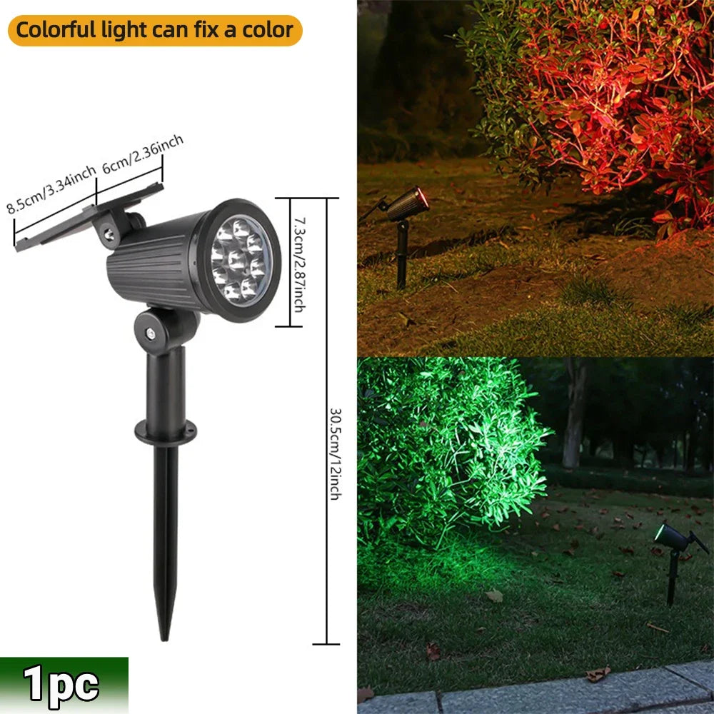 9 LED RGB Solar Spot Lights