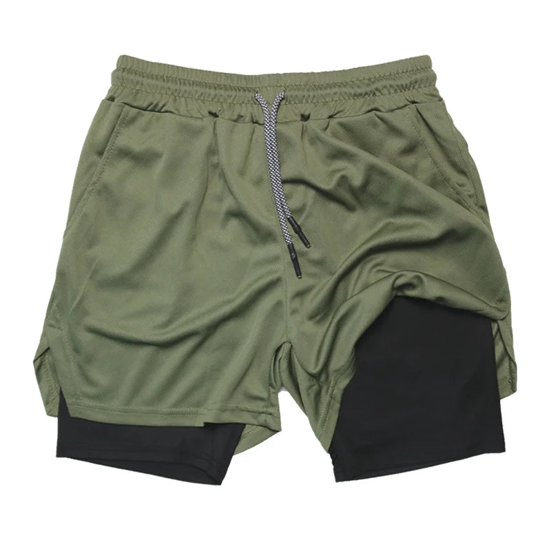 Multi-Pocket Fitness Shorts