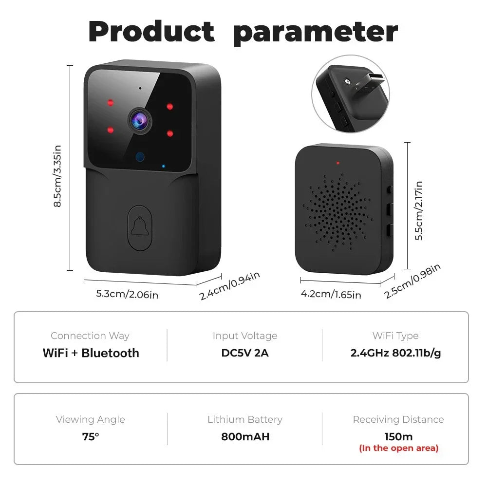 WiFi Smart Doorbell Wireless Camera Security