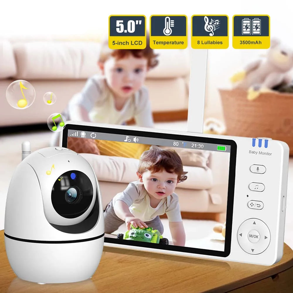 5-Inch HD Baby Monitor with Camera