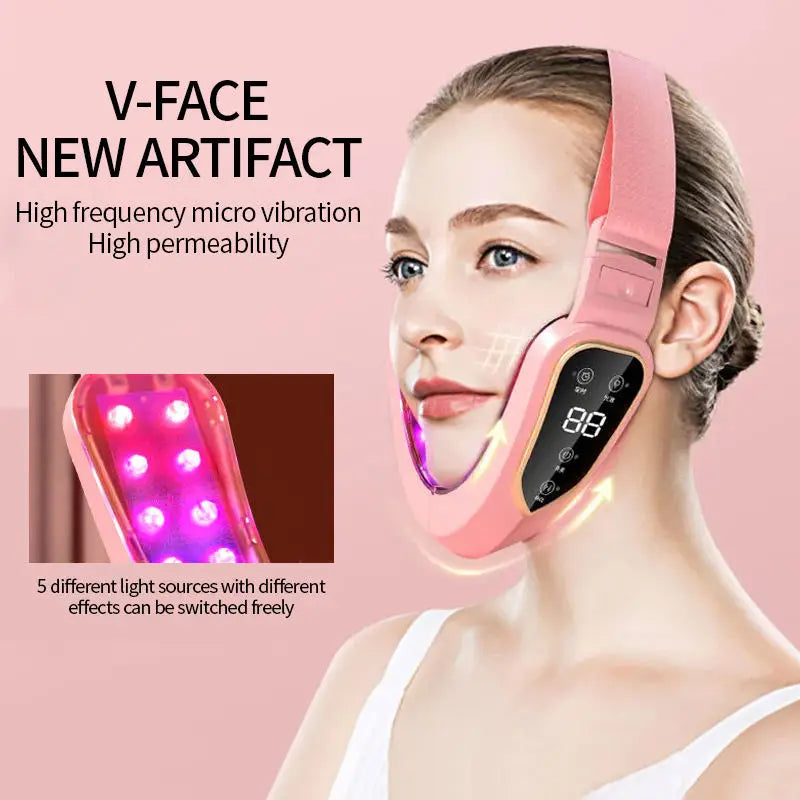 LED Facial Slimming Vibration Massager