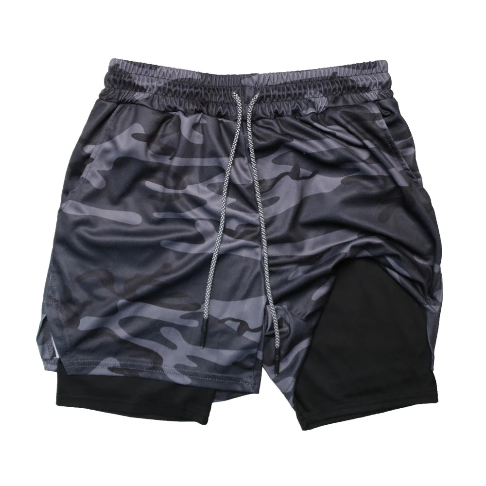 Multi-Pocket Fitness Shorts