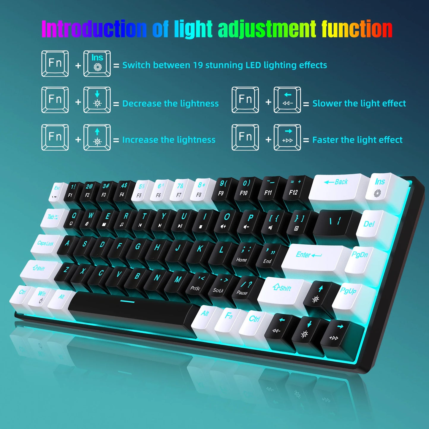 68-Key RGB Mechanical Keyboard