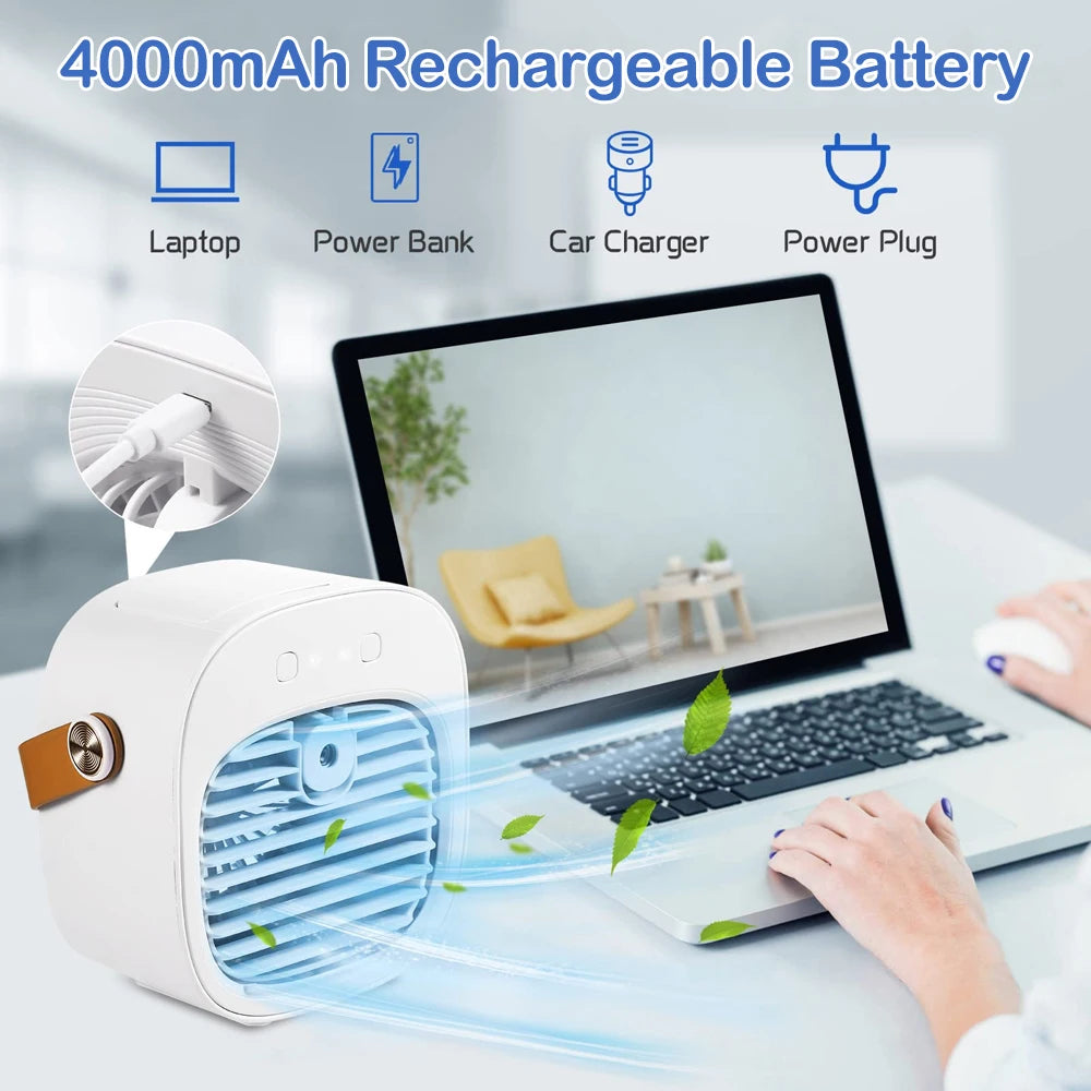 Rechargeable Portable Mini Air Conditioner