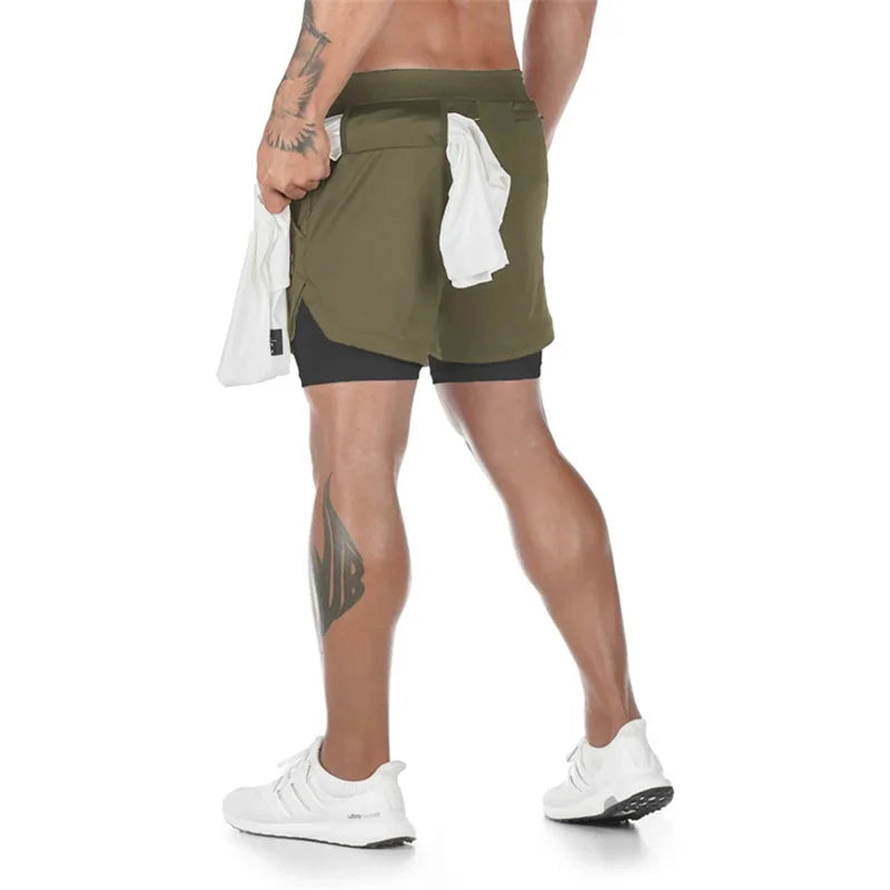Multi-Pocket Fitness Shorts