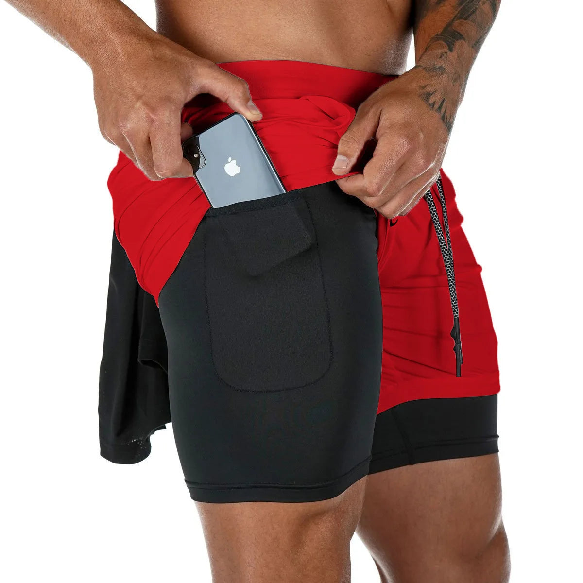 Multi-Pocket Fitness Shorts