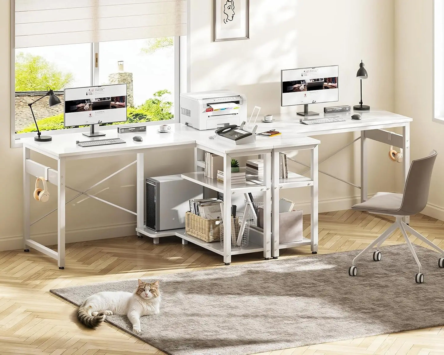 Casaottima L-Shaped Small Corner Desk