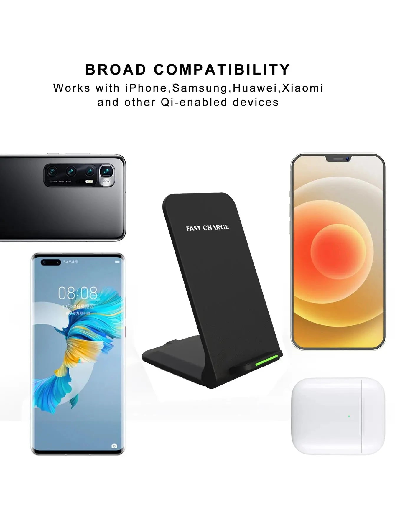 15W Wireless Fast Charger Stand