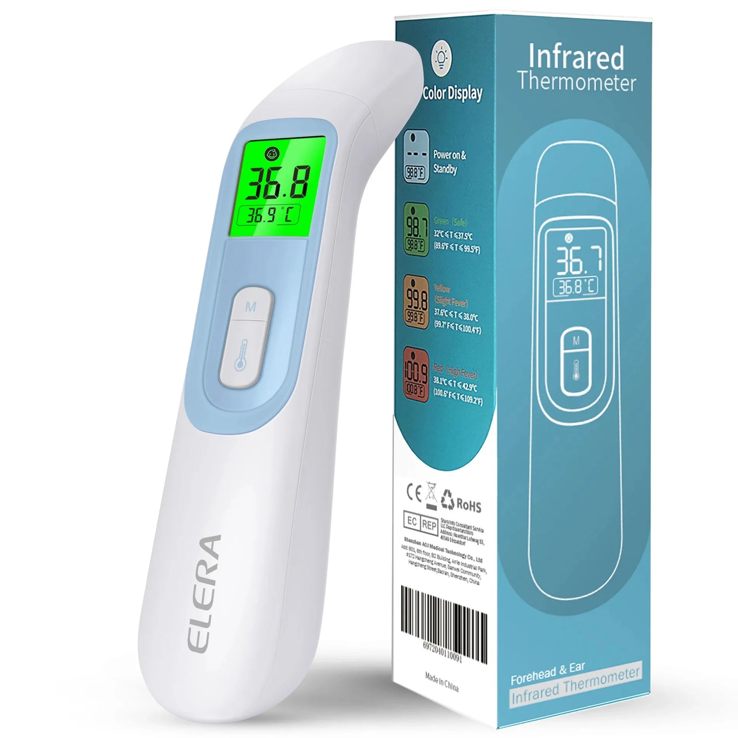Infrared Forehead and Ear Thermometer