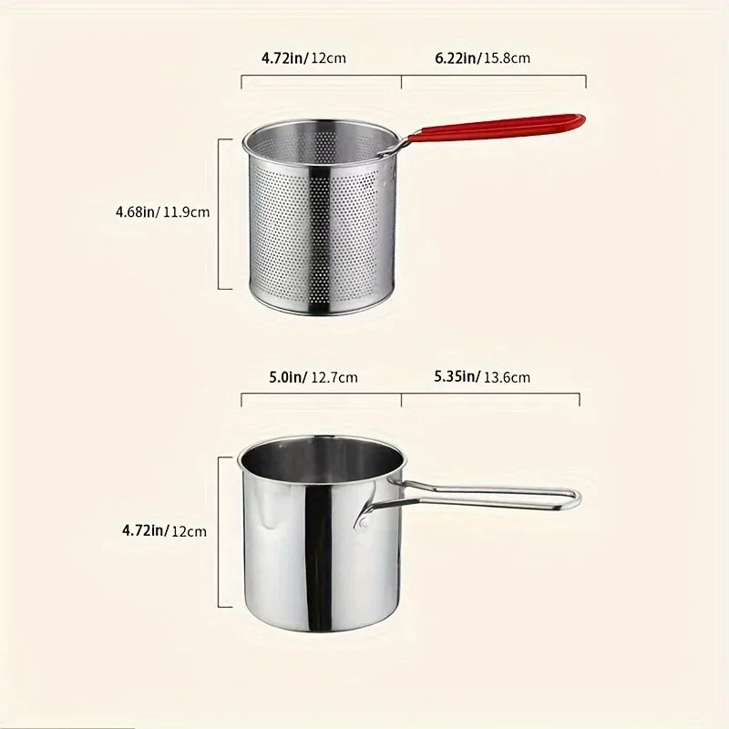 Stainless Steel Deep Fryer Pot