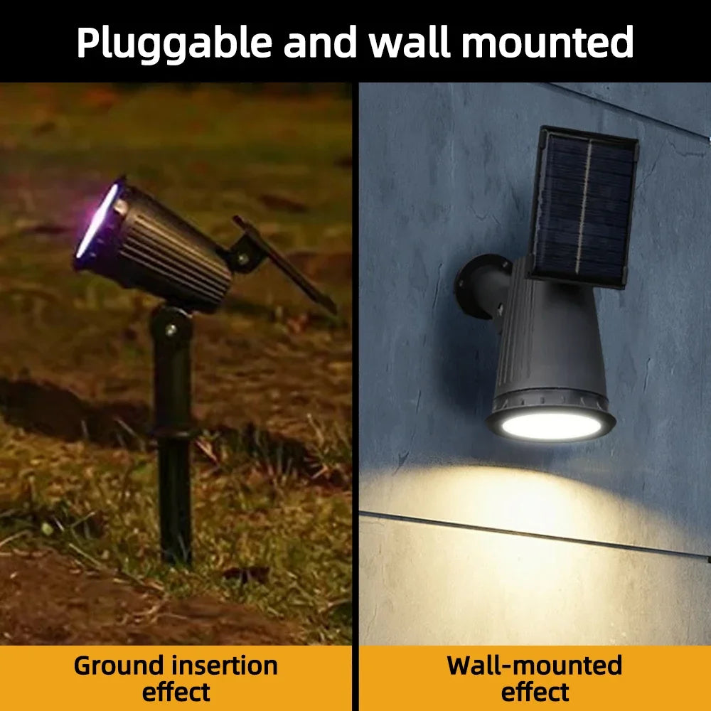9 LED RGB Solar Spot Lights