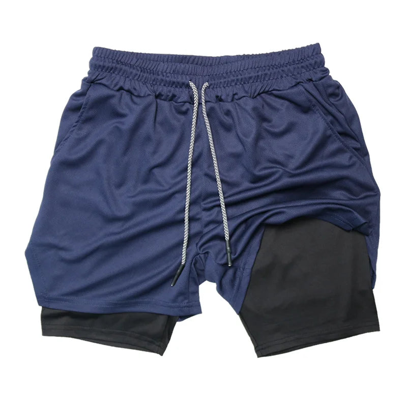 Multi-Pocket Fitness Shorts