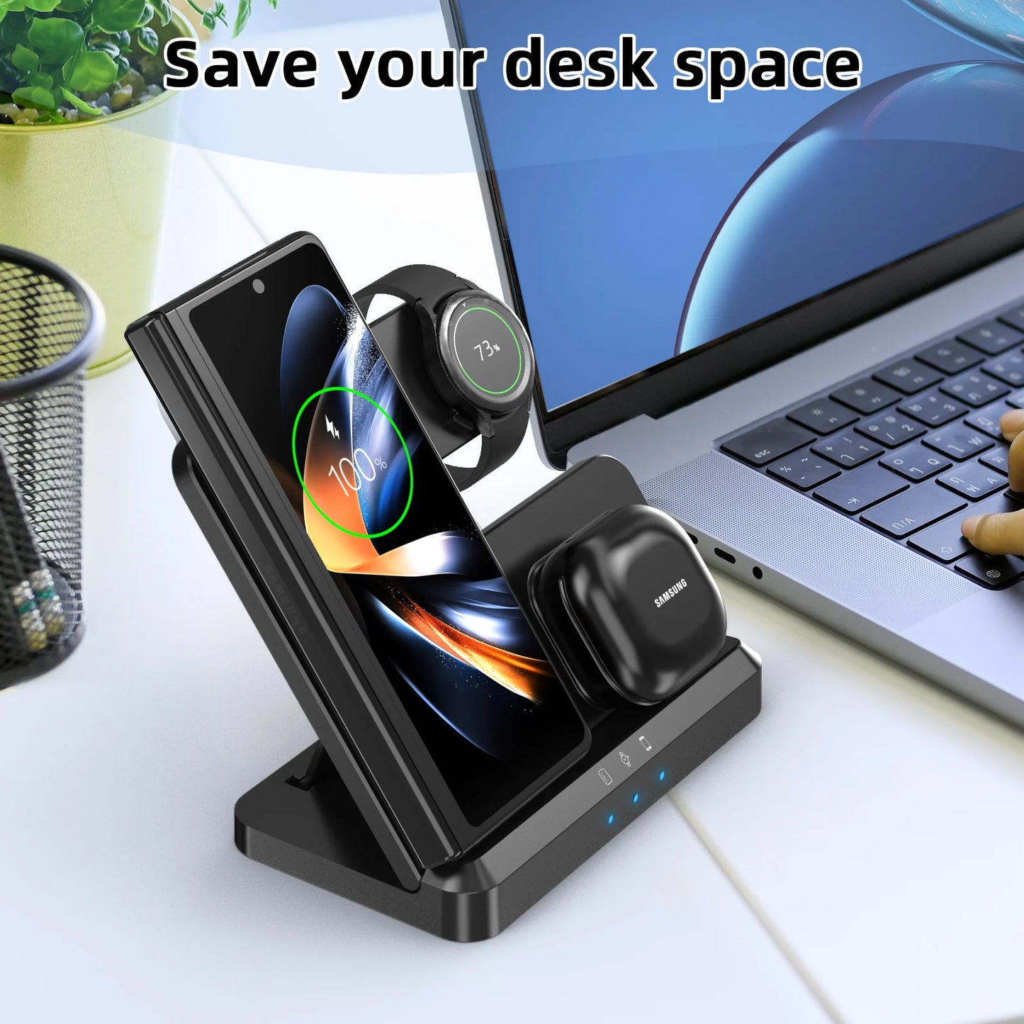 3-in-1 Wireless Fast Charging Stand