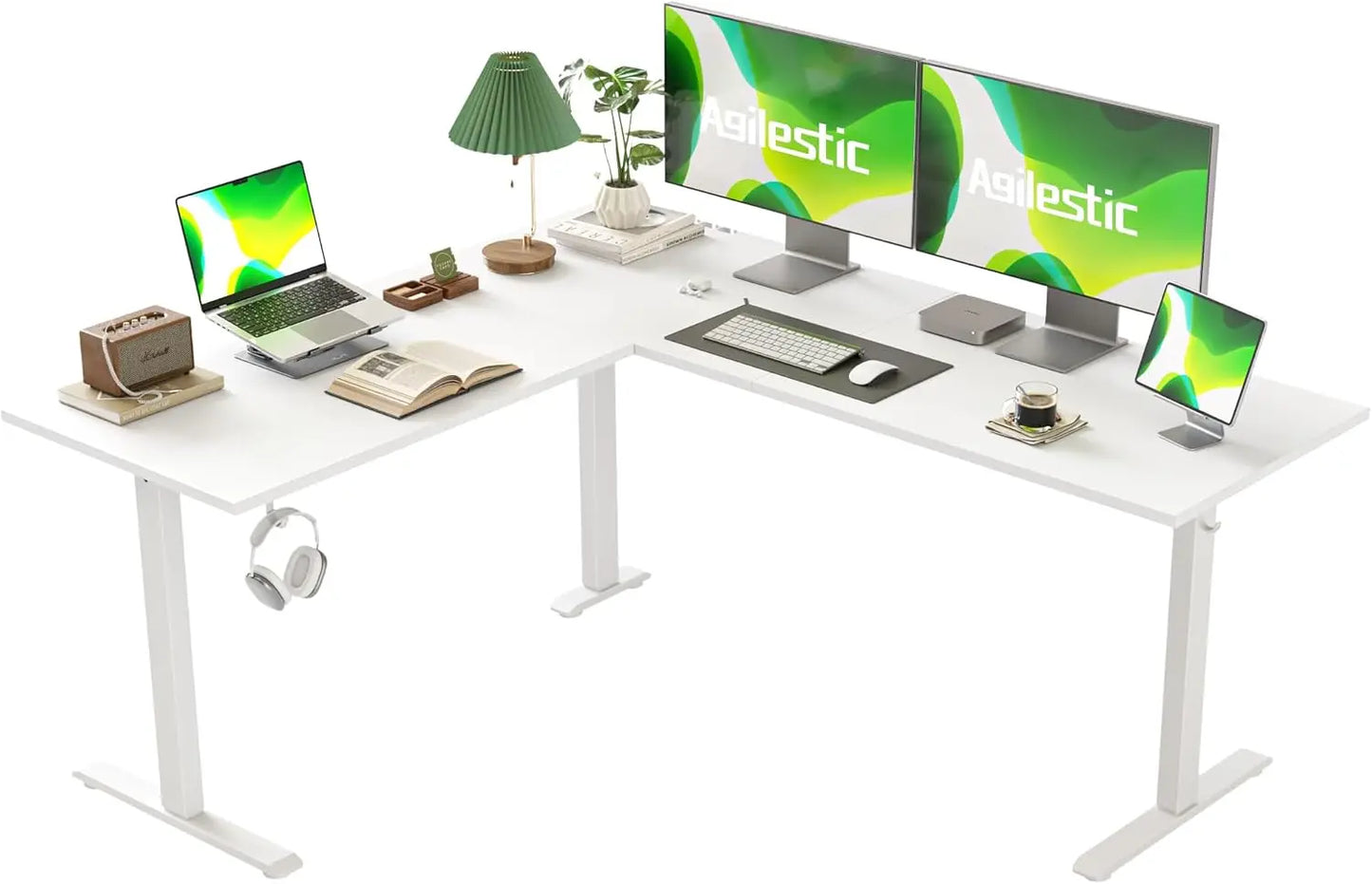 Electric L-Shaped Standing Desk